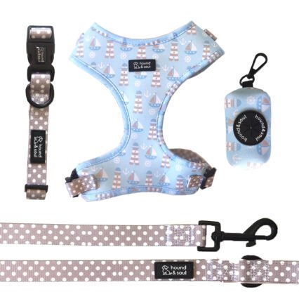 Adjustable Dog Harness Set - Ahoy Captain