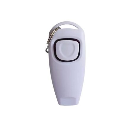 2 in 1 Dog Training Clicker with Whistle - White