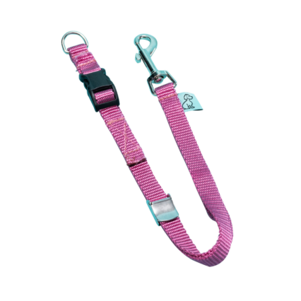 Dog D-Ring Tether - Rose Pink