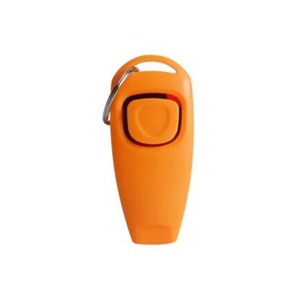 2 in 1 Dog Training Clicker with Whistle - Orange