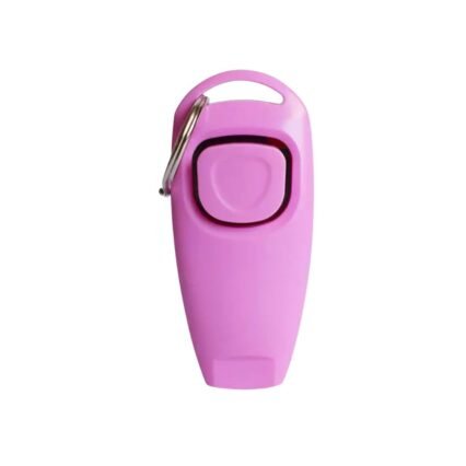 2 in 1 Dog Training Clicker with Whistle - Pink
